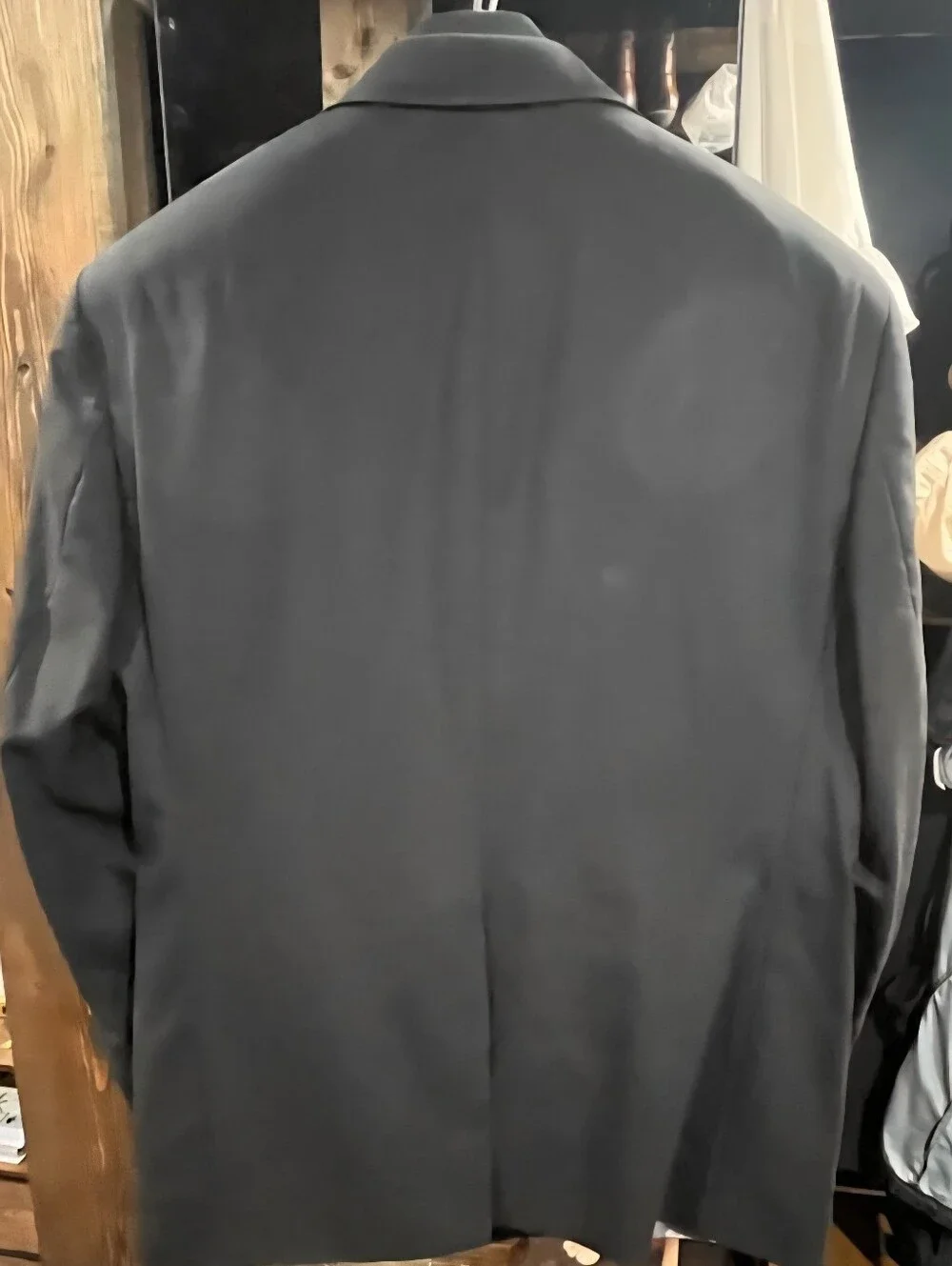 Stafford Men's Black Satin-Lapel Tuxedo Jacket
